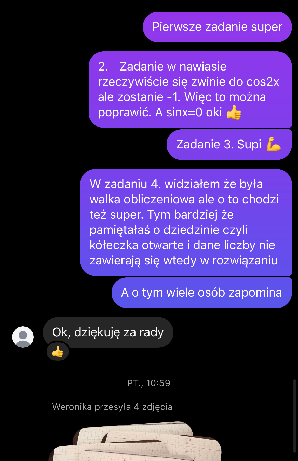 Sprawdzanie prac domowych 1